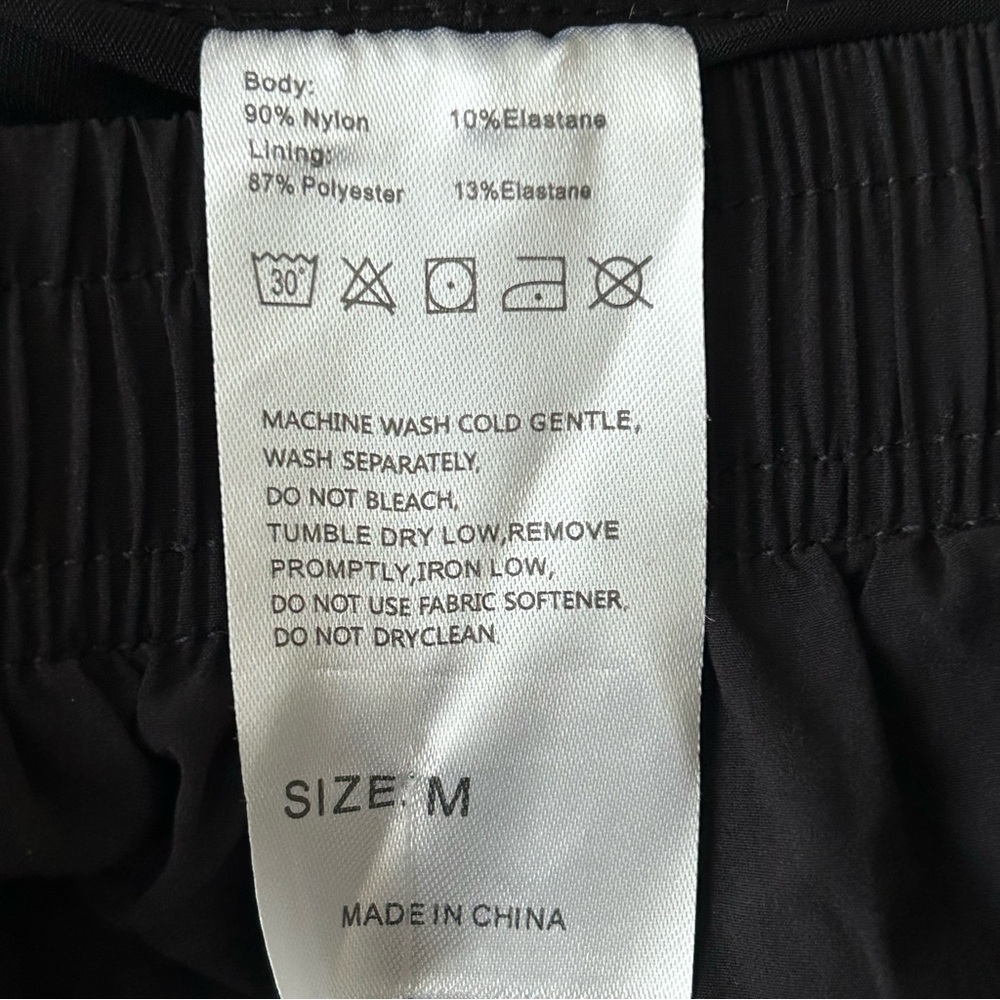 NEW Pudolla Black 2 in 1 Running Shorts 5" Quick Dry Gym Athletic Workout Shorts - Picture 8 of 14